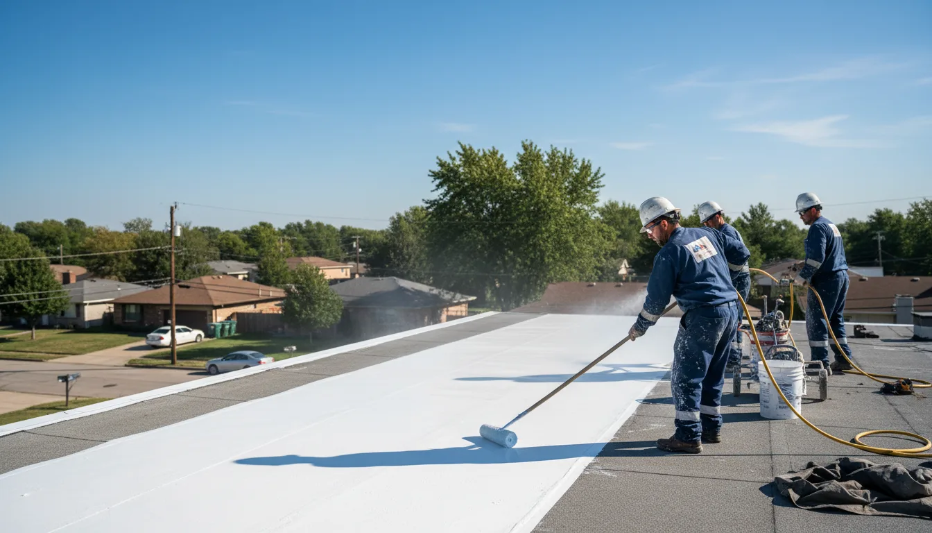 Commercial roof coating in Karval, CO near me